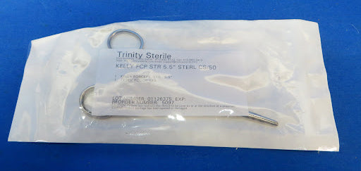 STERILE Kelly Forceps / Hemostats - Straight - 5.5"