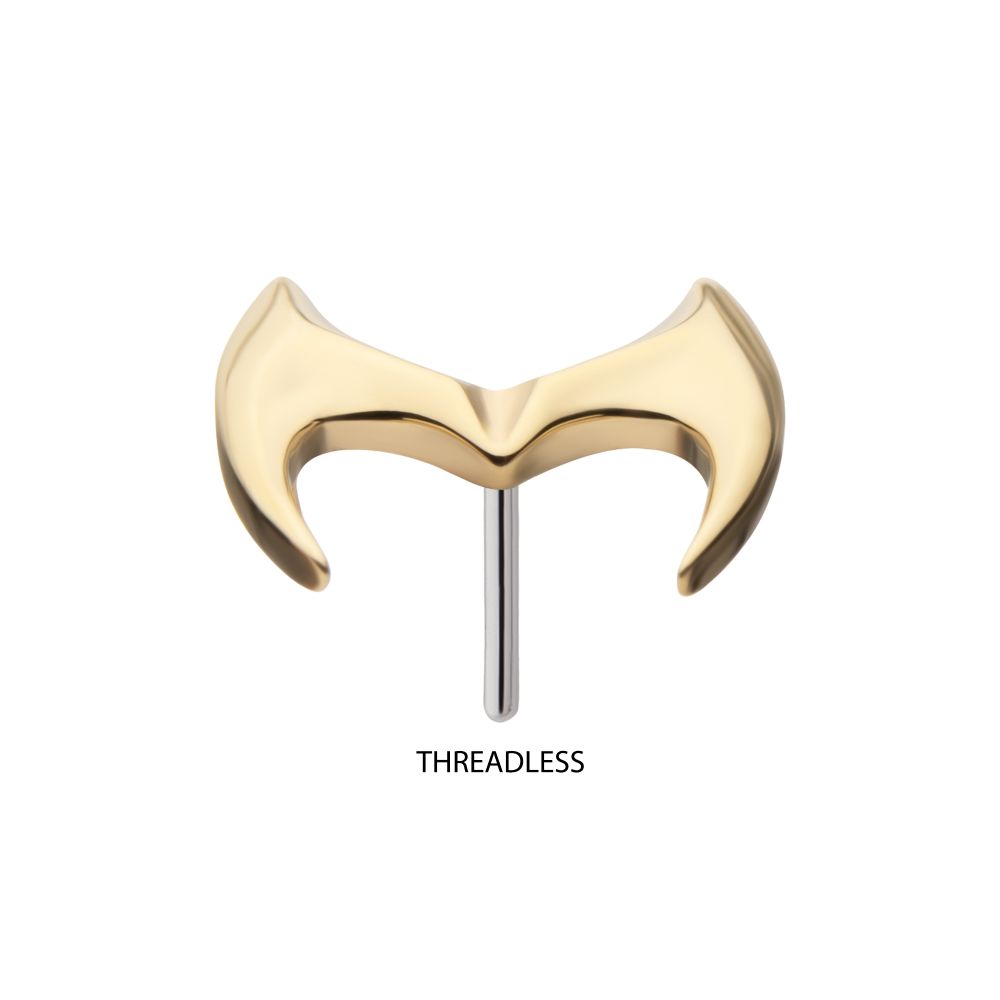 14Kt Yellow Gold Marvel Wandavision Tiara Threadless Top