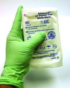 Medline Sterile Aloetouch 12" Nitrile Exam Gloves