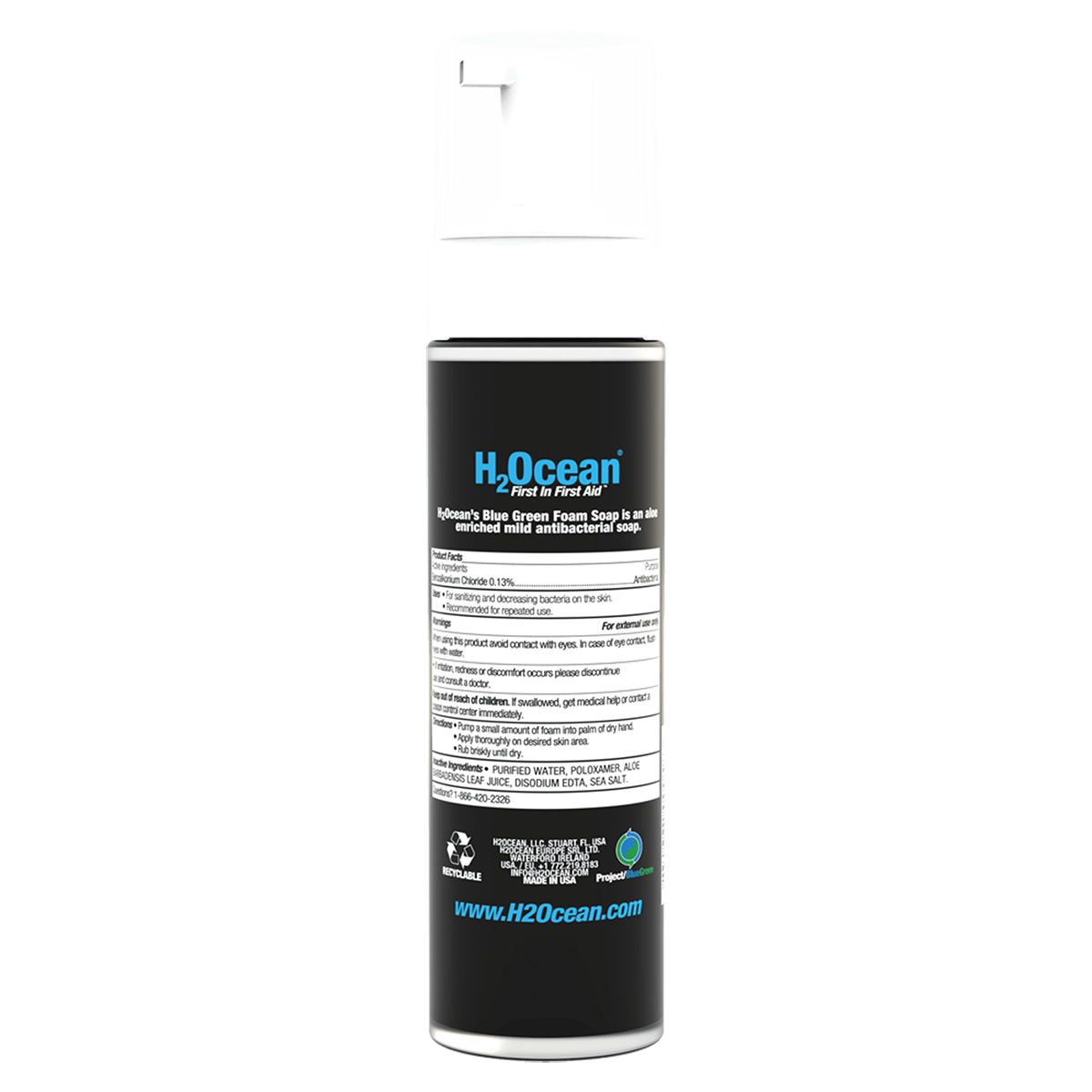 Blue Green Foam Soap 7 oz