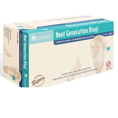 Tillotson’s Next Generation Stretch Vinyl Exam Gloves