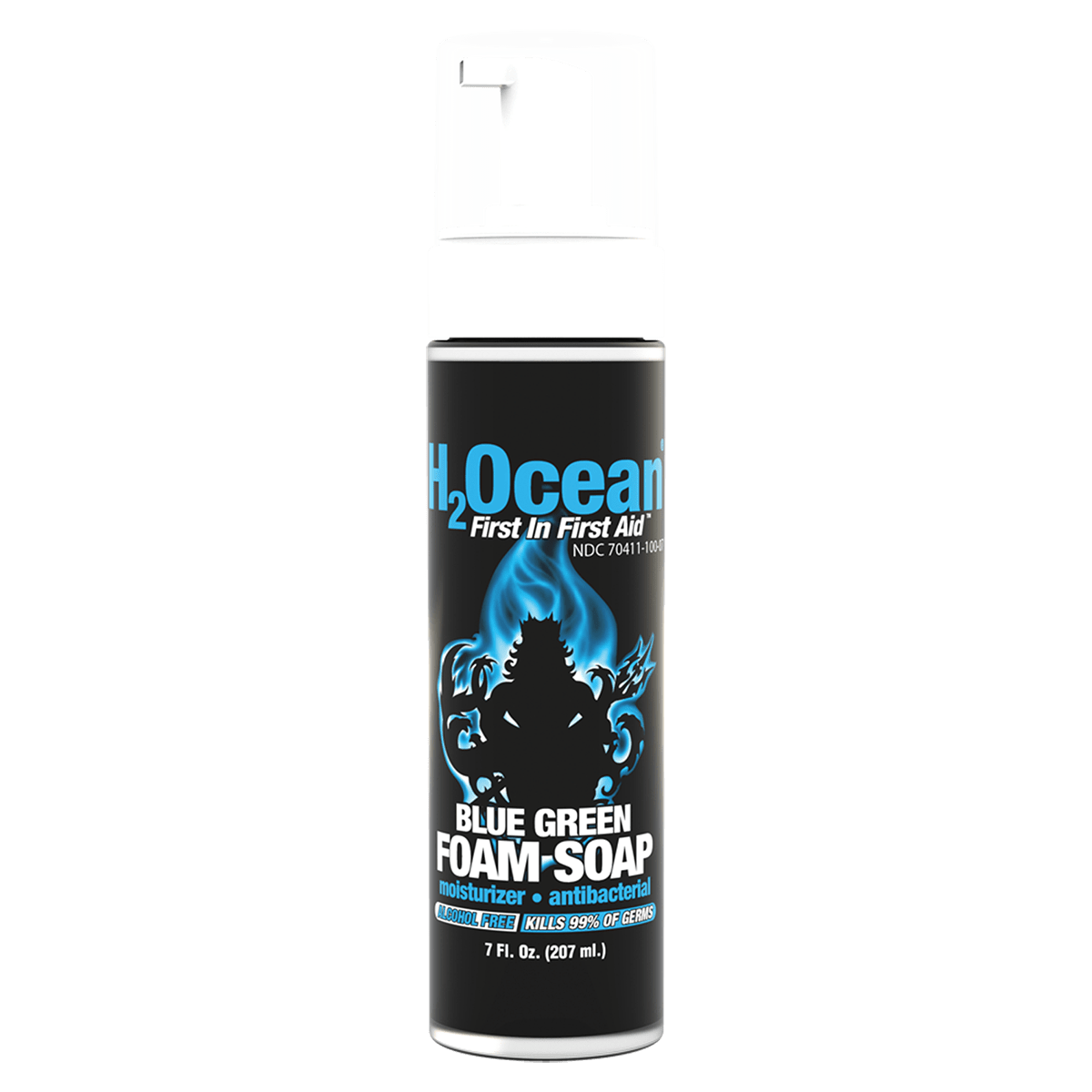 Blue Green Foam Soap 7 oz