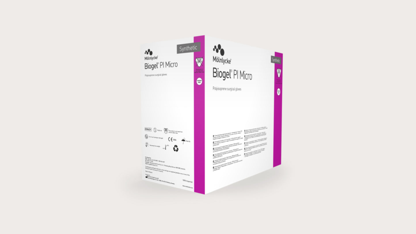 Biogel PI Micro Synthetic (non-latex) surgical glove.