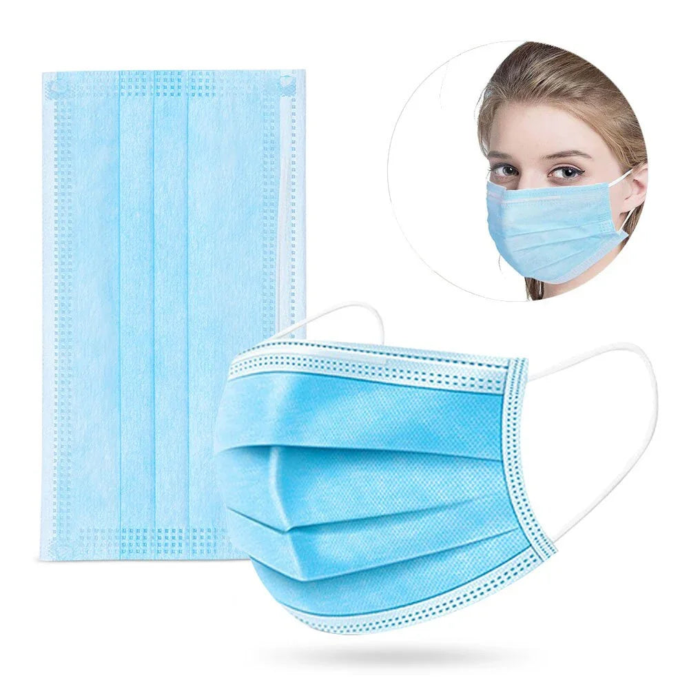 Surgical Procedure Face Masks on womans face