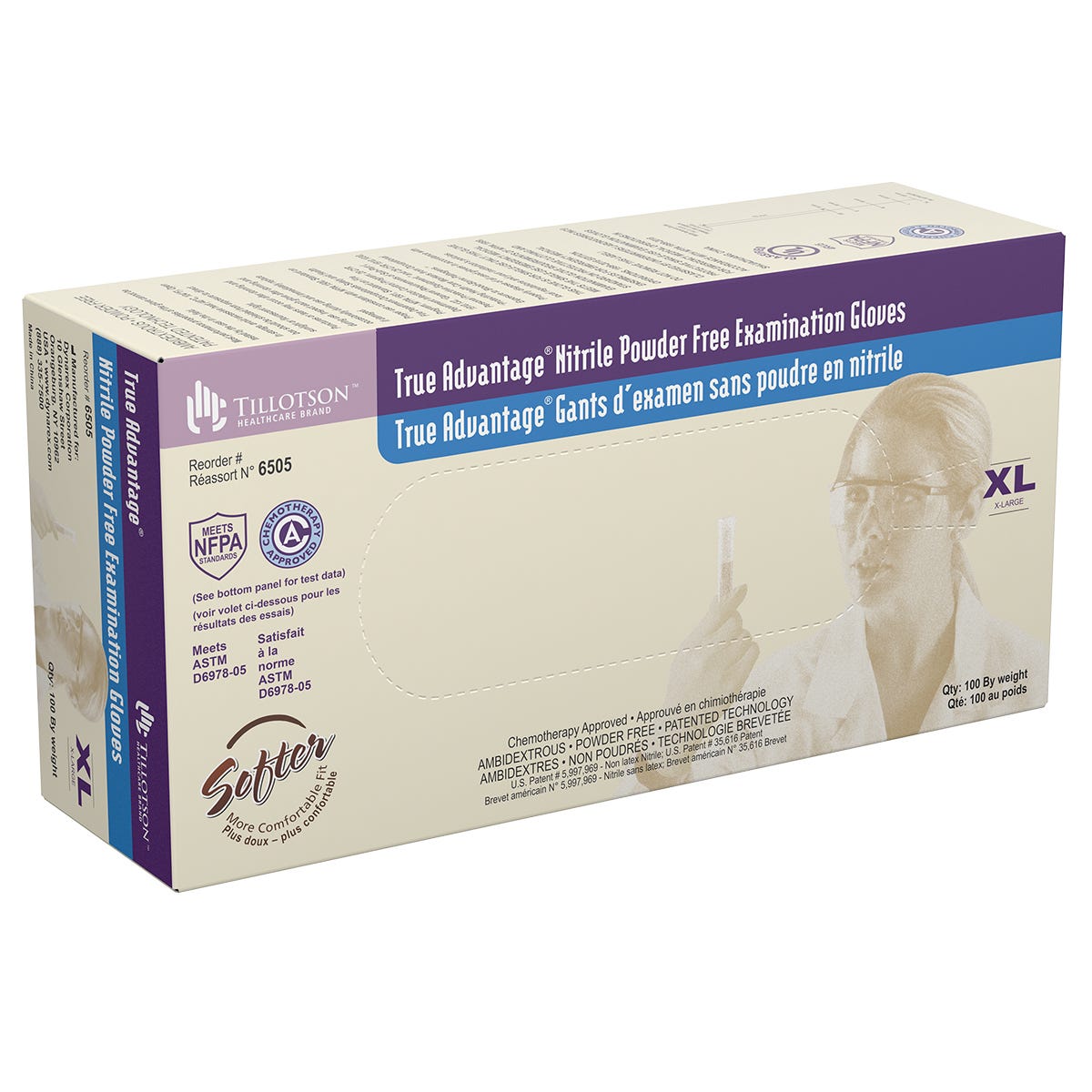 True Advantage 4 mil Nitrile exam gloves