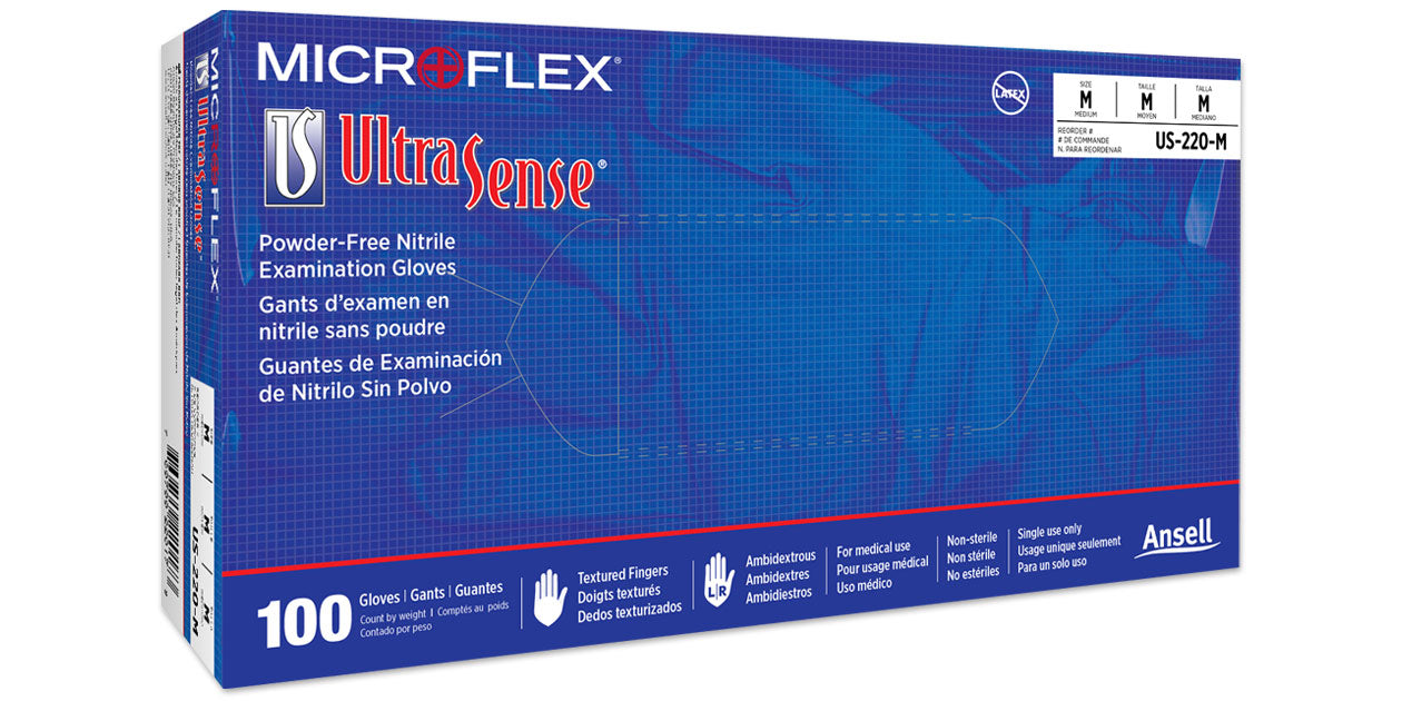 Microflex UltraSense Nitrile Exam Gloves