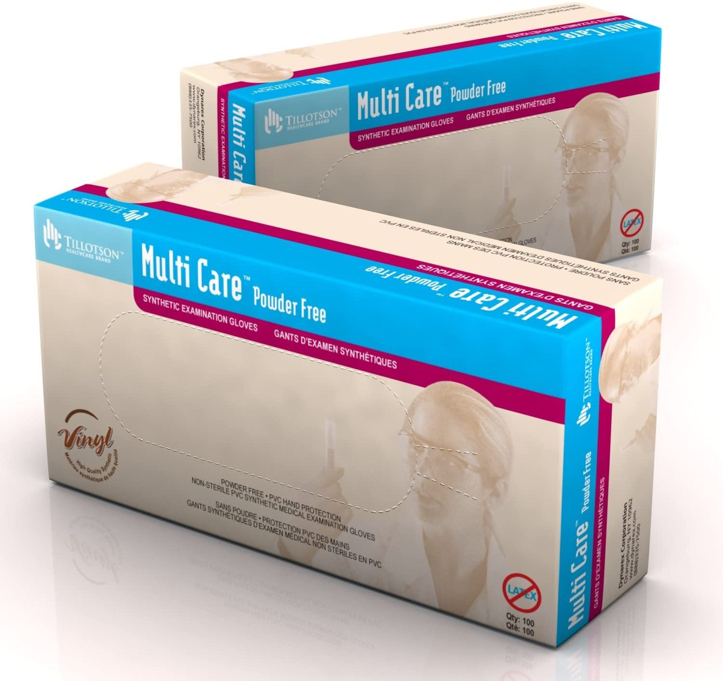 Tillotson’s MultiCare Synthetic Vinyl Exam Gloves