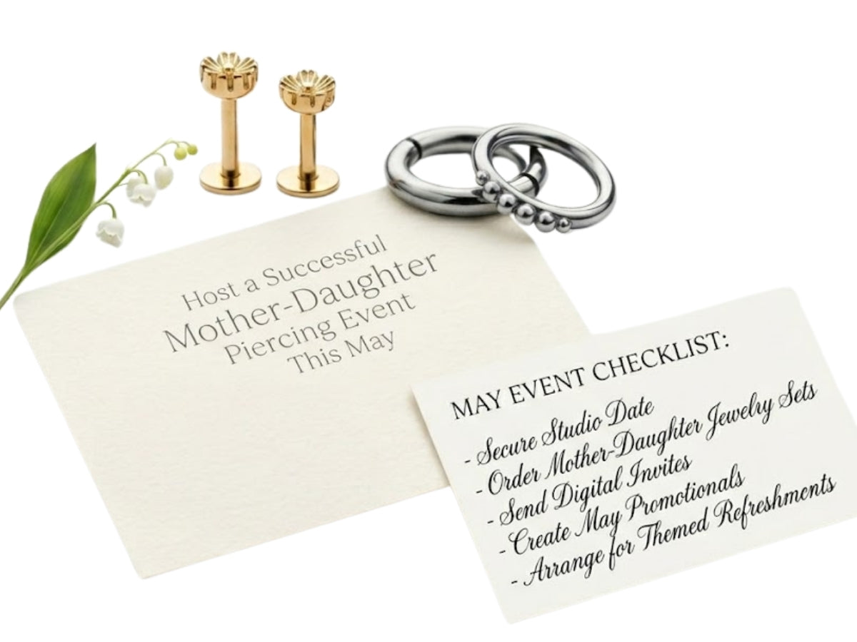 Gold and Silver Jewelry with card