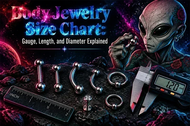 Body Jewelry Size Chart: Gauge, Length, and Diameter Explained