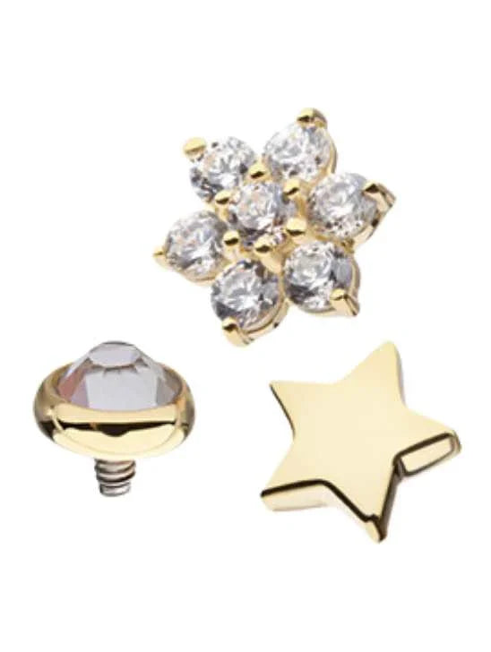 14KT Solid Gold Dermals