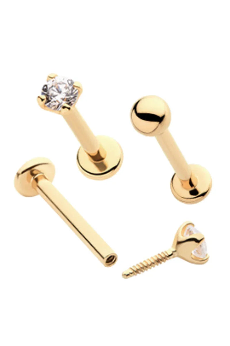 14KT Internally Threaded