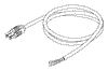 Pelton & Crane POWER CORD WITHOUT CONNECTORS (13A @ 125VAC, 8 ft.)