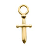 14Kt Yellow Gold Dagger Charm
