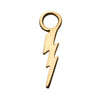14Kt Yellow Gold Lightning Bolt Charm Nickel-Free