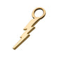14Kt Yellow Gold Lightning Bolt Charm Nickel-Free