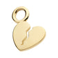 14Kt Yellow Gold Broken Heart Charm