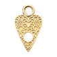 14Kt Yellow Gold Planchette with Hole Charm