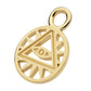 14Kt Yellow Gold All Seeing Eye Charm