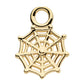 14Kt Yellow Gold Spiderweb Charm