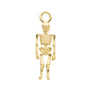 14Kt Yellow Gold Skeleton Charm