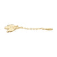 14Kt Yellow Gold Bee Dangle Charm with 10mm Chain