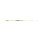 14Kt Yellow Gold Pave Set Round CZ Lightning Bolt Dangle Charm with 10mm Chain