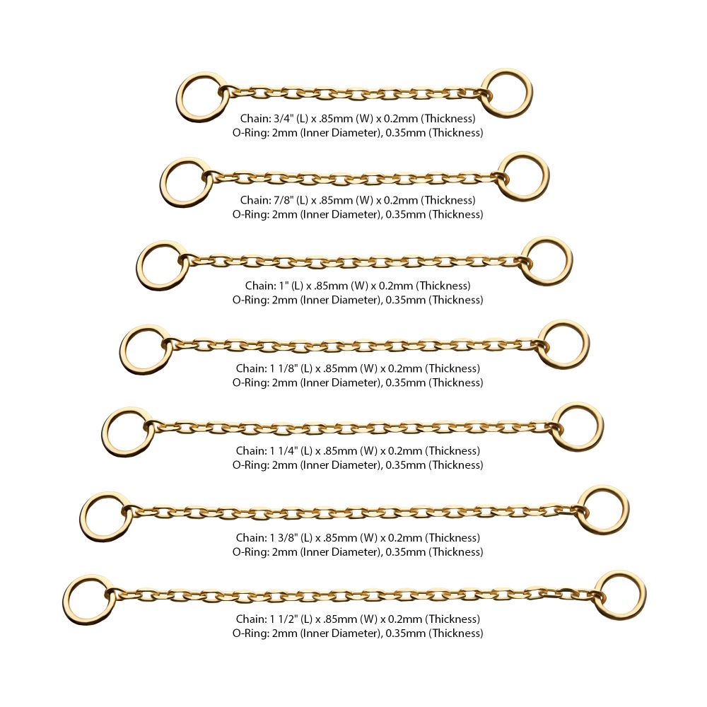 14Kt Gold Rolo Chain with Ring