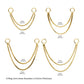 14Kt Yellow Gold 2- Tier Box Chain with Rings