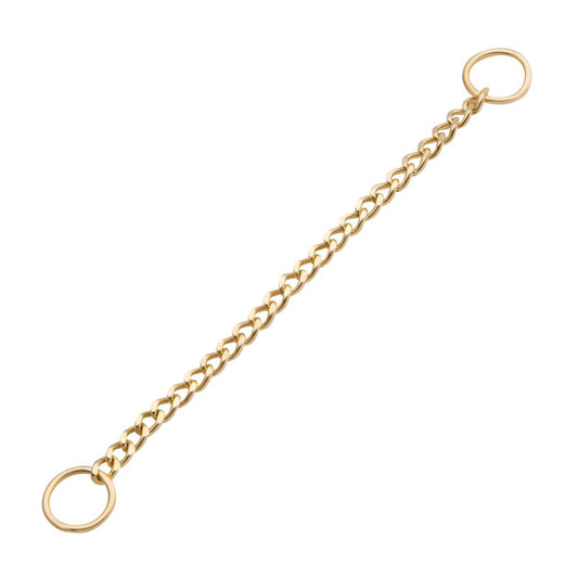 14Kt Gold Curb Chain with Ring