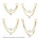 14Kt Yellow Gold 2-Tier Box and Link Chain with Rings