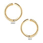 14Kt Yellow Gold with Half-Twisted Circle Seamless Split Ring
