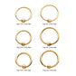 14Kt Yellow Gold Captive Bead Ring with Attached Ball