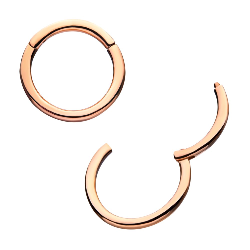 14Kt Rose Gold Basic Hinged Segment Clicker