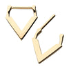 14kt-Yellow Gold Downward Facing Triangle Septum Clicker