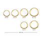 14Kt Gold Prong Set 1mm Eternity Round Gem Side Facing Hinged Segment Clicker
