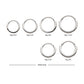 14Kt Gold Prong Set 1mm Eternity Round Gem Side Facing Hinged Segment Clicker