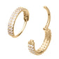 14Kt Yellow Gold Double Row Pave Gem Side Facing Hinged Segment Clicker