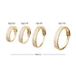 14Kt Yellow Gold Double Row Pave Gem Side Facing Hinged Segment Clicker