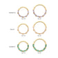 14Kt Yellow Gold 6-Cluster Baguette Prong Gem Front Facing Hinged Segment Clicker