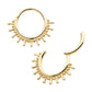 14Kt Yellow Gold 11-Spike Edge Hinged Segment Clicker
