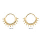 14Kt Yellow Gold 11-Spike Edge Hinged Segment Clicker