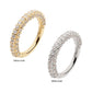 14Kt Gold 3 Row Prong Set Gem Hinged Segment Clicker