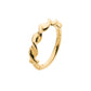 14Kt Yellow Gold Twisted Style Side Facing Hinged Segment Clicker