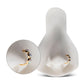 14Kt Gold 3-Bezel Set Clustered White Opal Side Facing Hinged Segment Clicker