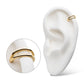 14Kt Yellow Gold Double Hoop Side Facing Hinged Segment Clicker