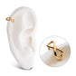 14Kt Yellow Gold with Bezel Set Clear CZ Side Facing Hinged Segment Clicker