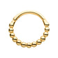 14Kt Yellow Gold with Beaded Edge Side Facing Hinged Segment Clicker
