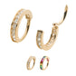 14Kt Yellow Gold with Princess Gem Side Facing Hinged Segment Clicker