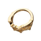 14Kt Yellow Gold Woven Crown of Thorns Side Facing Hinged Segment Clicker