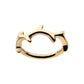 14Kt Yellow Gold Thorn Hoop Side Facing Hinged Segment Clicker